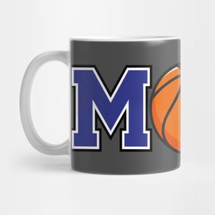 Basketball Mom Blue Mug